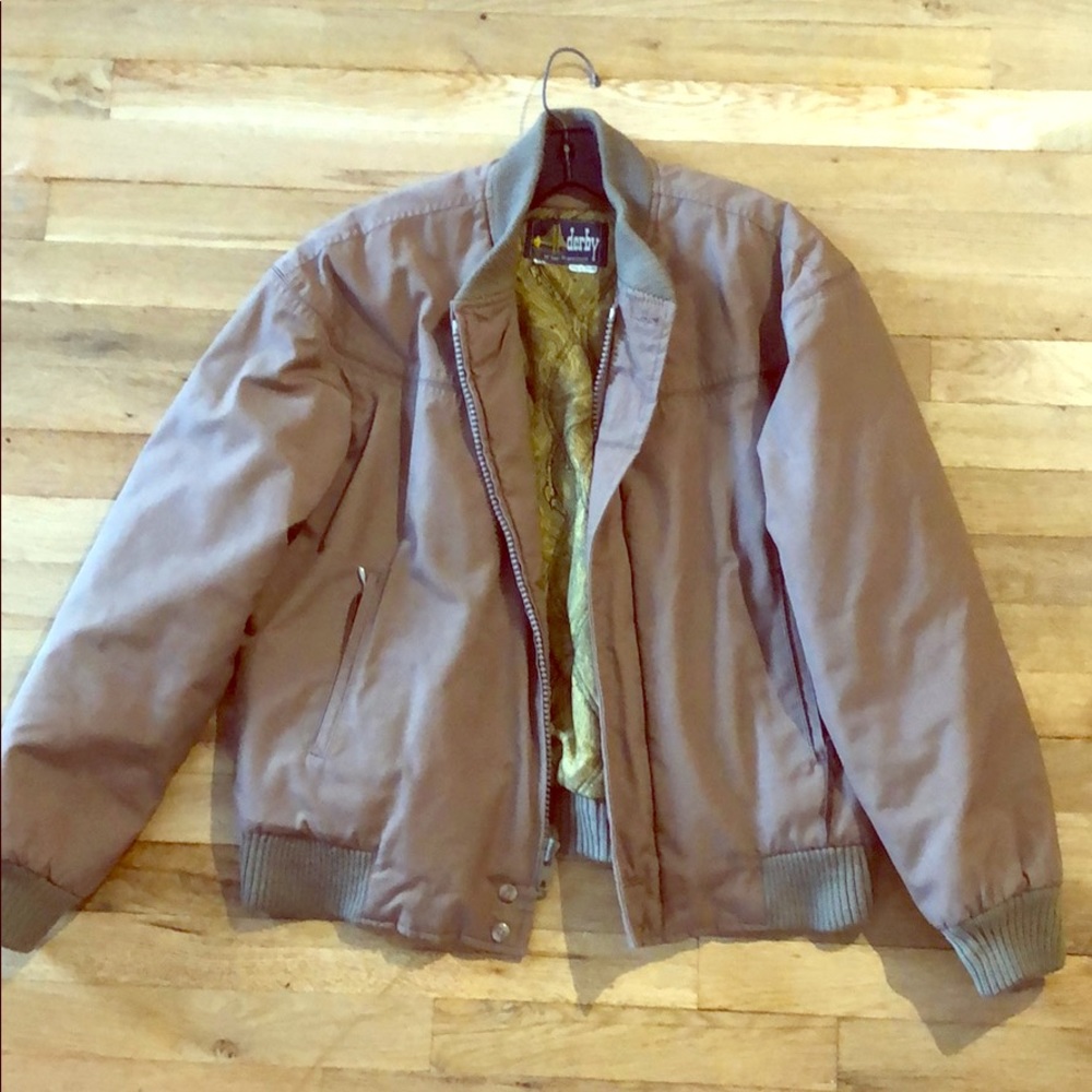 Vintage Men’s Bomber jacket - Brown color